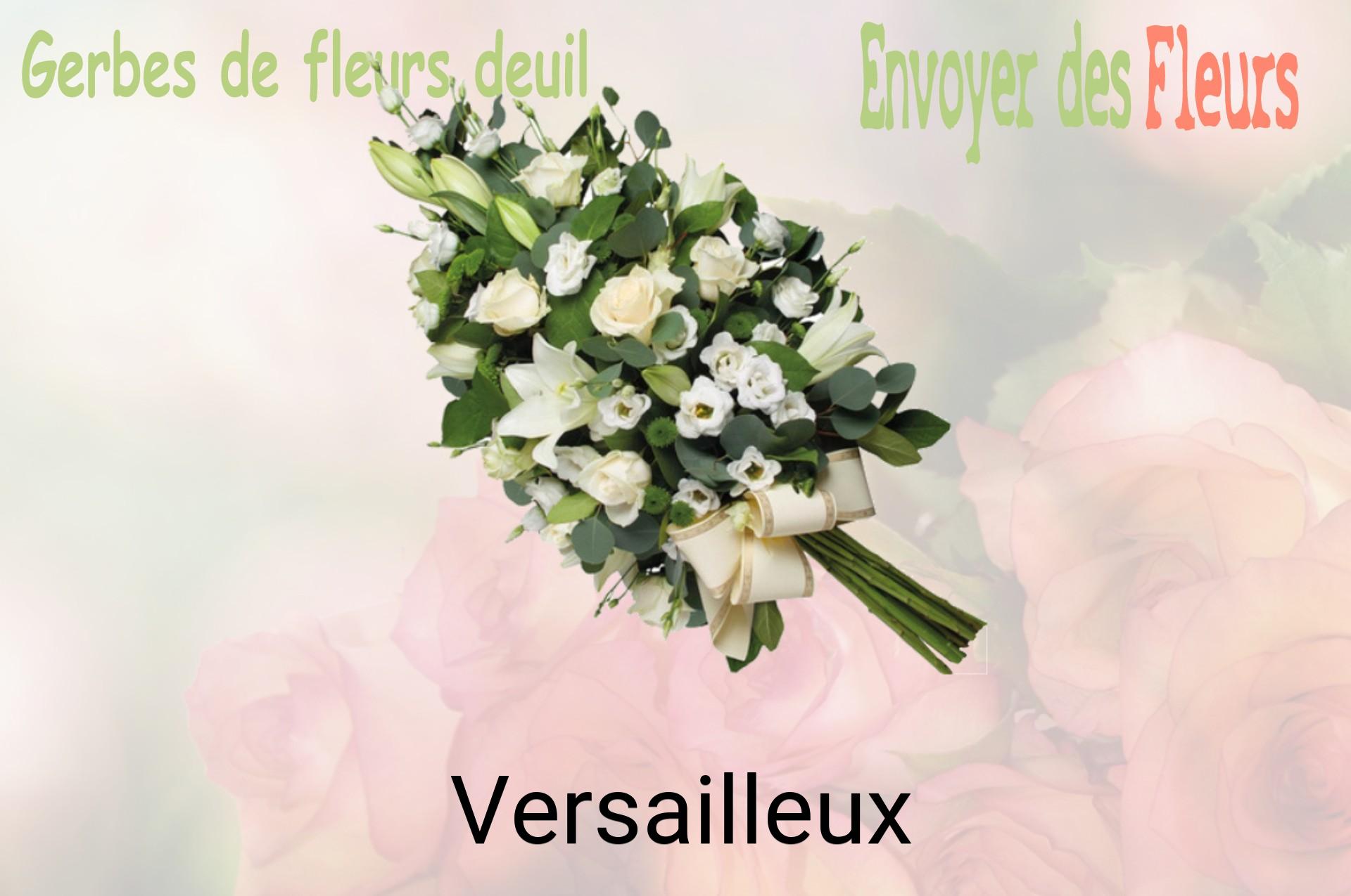 Gerbe de fleurs de deuil livrée à Versailleux